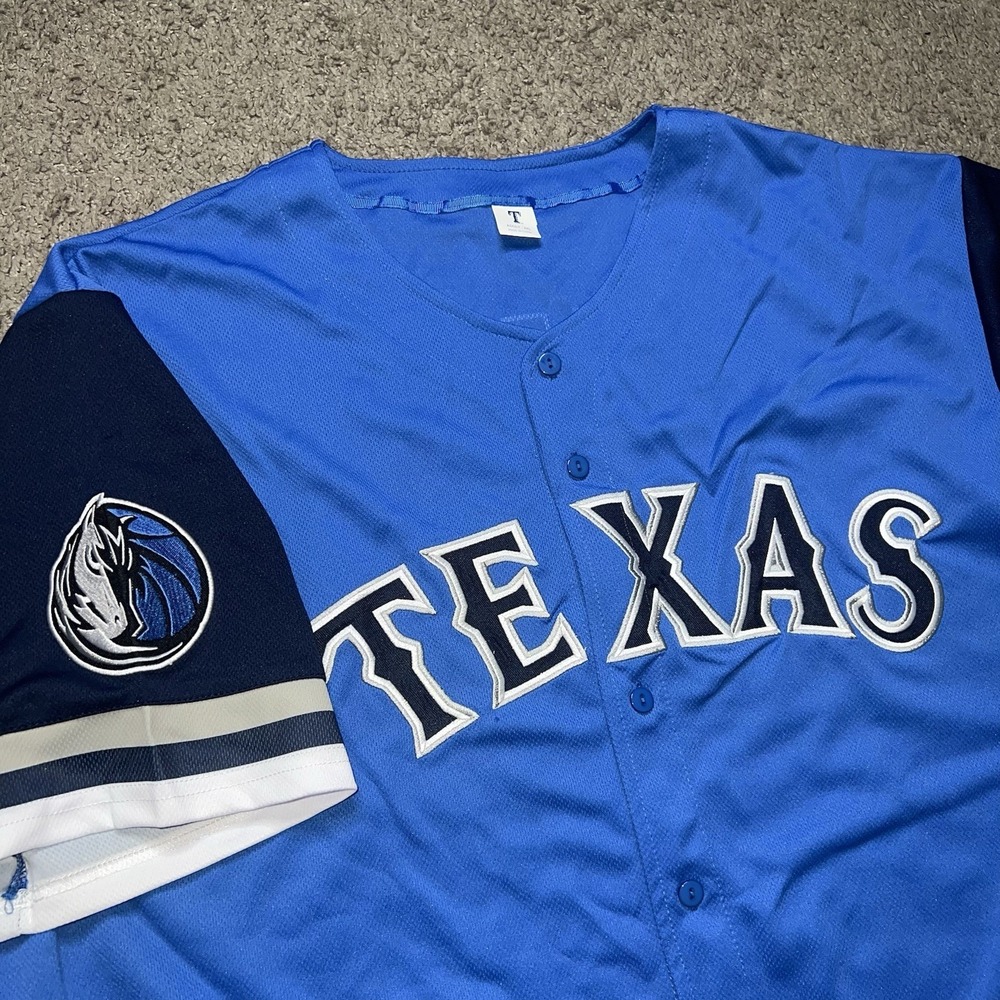 Texas Rangers/Dallas Mavericks Theme Night Nathan Eovaldi SGA Jersey Sz 2XL